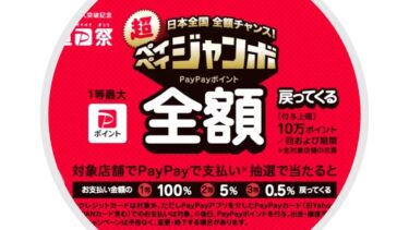 PayPay2022年12月キャンペーン！超ペイペイ祭り開催！最大全額戻ってくる！