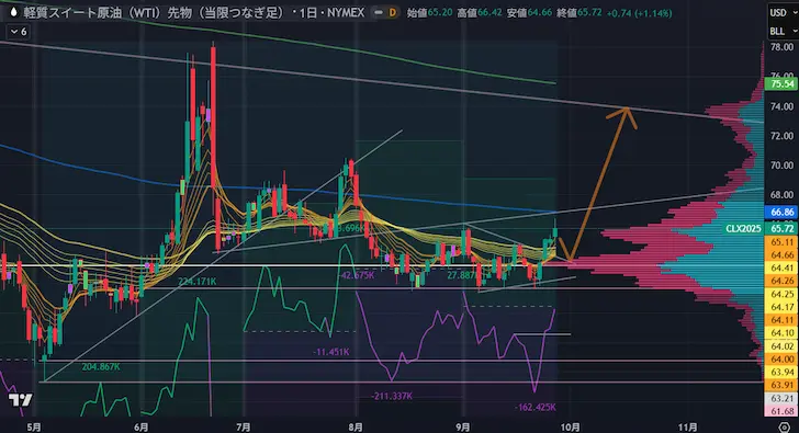 2025年第4四半期1週 WTI原油