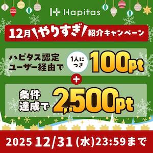 ハピタス2025年12月バナー