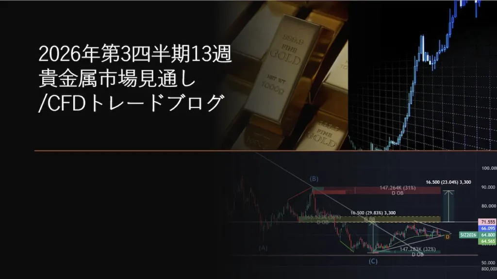 2026年第3四半期13週 貴金属市場見通しCFDトレードブログ